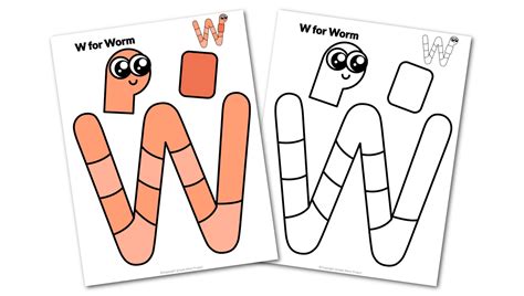 Printable Letter W Craft
